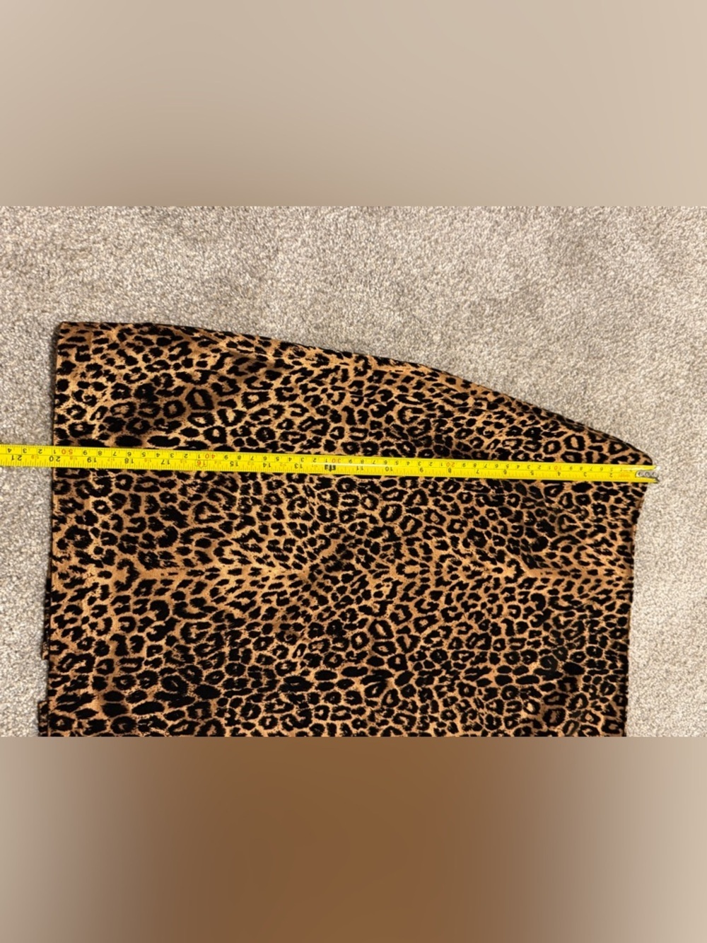 Vintage Jessica Leopard Print Skirt 14P Petite Made in Canada Mini - Picture 6 of 8